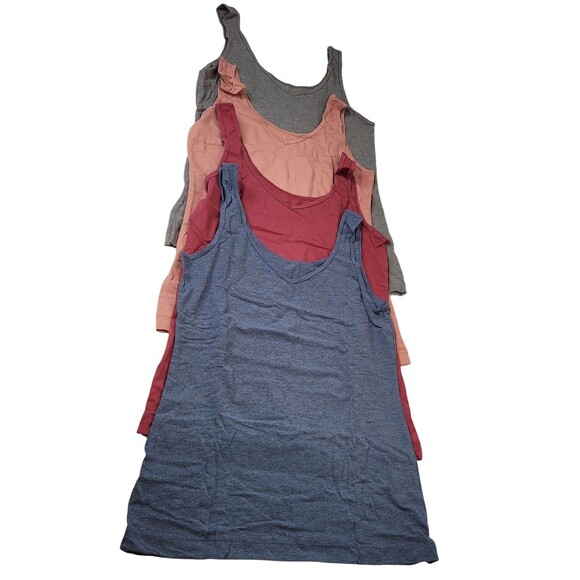 Felina Women's Cotton Modal Reversible Tank Top 4 Pack Multi-Color Large - Picture 1 of 10